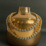 Sakal-Ban Umrao Jaan Polki And Diamond Halo Two Layer Necklace