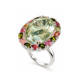 Raj Darbaar Multi Tourmaline Statement Ring