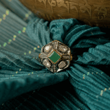 Chatuskona Emerald Setting & Diamond Polki Ring
