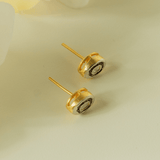 Swarn Oval Shape Diamond Polki Studs