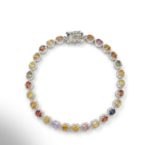 Ritushree Multi Sapphire Diamond Bracelet