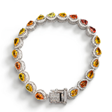 Canna Sapphire-Diamond Bracelet