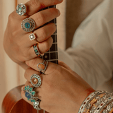 Chatuskona Emerald Setting & Diamond Polki Ring