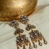 Chandni Handcrafted Polki and Diamond Layered Dangler Earrings
