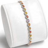 Ritushree Multi Sapphire Diamond Bracelet