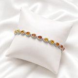 Canna Sapphire-Diamond Bracelet