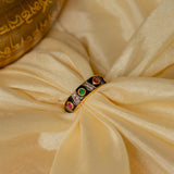 Kashi Chrome Tone Diamond Band Ring