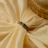 Kashi Chrome Tone Diamond Band Ring