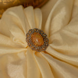 Gul-E-Zar Begum Ring with Opal Centerpiece And Diamonds