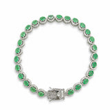 The Genevieve Zambian Emerald Bracelet
