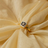 Swarn Daily Wear Square Shaped Diamond Polki Ring