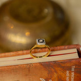 Swarn Daily Wear Square Shaped Diamond Polki Ring