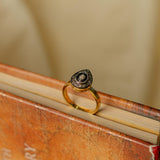 Meher Daily Wear Pear Shaped Diamond Polki Ring