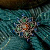 Neela Darbaar & Opaline Bed Fine Artisanal Statement Ring