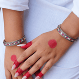 Shakti Polki Diamond & Ruby Bangle Set