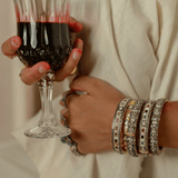 Antara Legacy Polki And Diamond Haath Kada Bangle Set