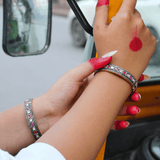 Shakti Polki Diamond & Ruby Bangle Set