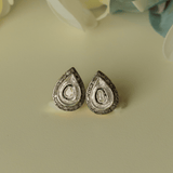 Swarn Pear Shape Diamond Polki Studs