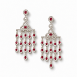 Anvaya Ruby Diamond Chandelier Earrings
