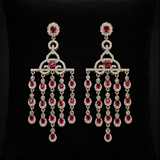 Anvaya Ruby Diamond Chandelier Earrings