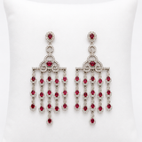 Anvaya Ruby Diamond Chandelier Earrings