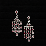 Anvaya Ruby Diamond Chandelier Earrings