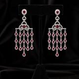 Anvaya Ruby Diamond Chandelier Earrings