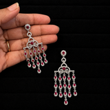 Anvaya Ruby Diamond Chandelier Earrings