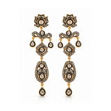 Chaand Bazaar Diamond Polki Dangler Earrings