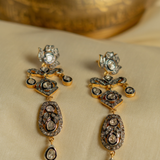Chaand Bazaar Diamond Polki Dangler Earrings