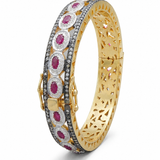 Raktakamal One Hand Ruby Bangle
