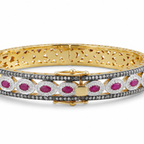 Raktakamal One Hand Ruby Bangle