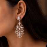 Amritdhara Diamond Statement Earrings