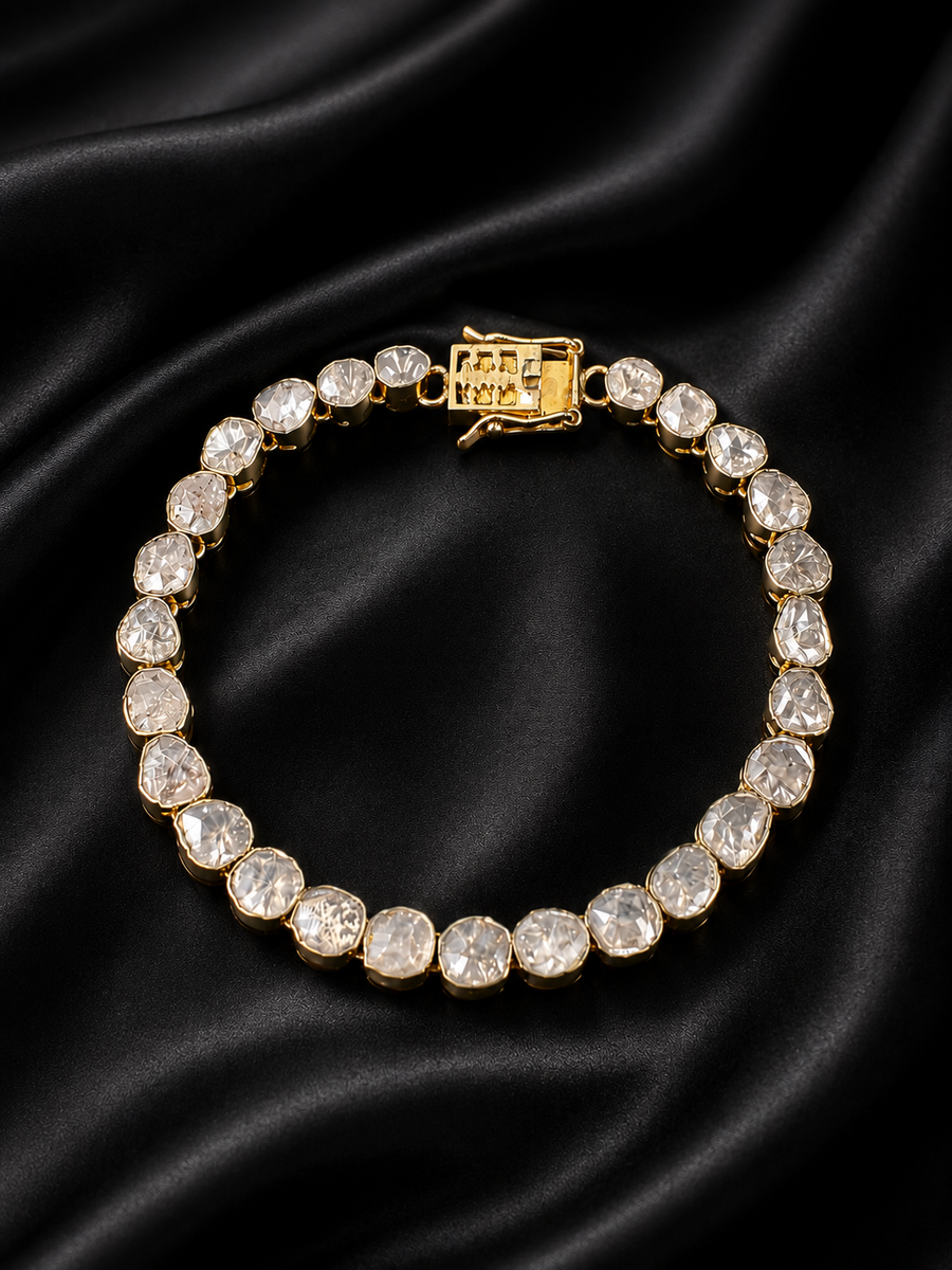 Elowen Big Polki Diamond Bracelet