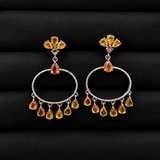 Aureoles Yellow Tourmaline Chandelier Earrings