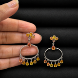 Aureoles Yellow Tourmaline Chandelier Earrings