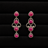 Jharokha Ruby Statement Earrings