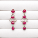 Jharokha Ruby Statement Earrings