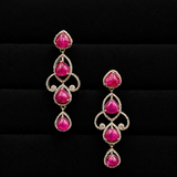 Jharokha Ruby Statement Earrings