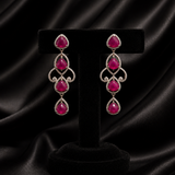 Jharokha Ruby Statement Earrings