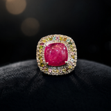 Manikya Ratnarekha Multitourmaline Ruby Centrepiece & Diamond Statement Ring