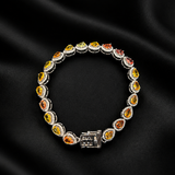 Canna Sapphire-Diamond Bracelet