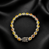 Canna Sapphire-Diamond Bracelet