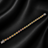 Canna Sapphire-Diamond Bracelet