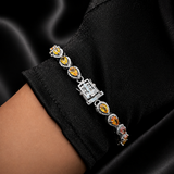 Canna Sapphire-Diamond Bracelet
