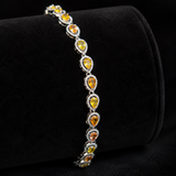 Canna Sapphire-Diamond Bracelet