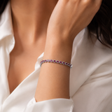 The Rosette Window Single Layer Ruby Bracelet