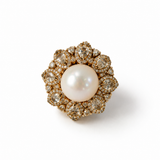 Madam Anne Pearl Centerpiece Diamond Statement Ring