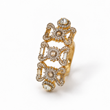 Chaand Raag Double Shank Full Finger Statement Ring