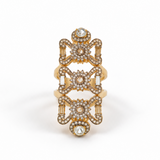 Chaand Raag Double Shank Full Finger Statement Ring